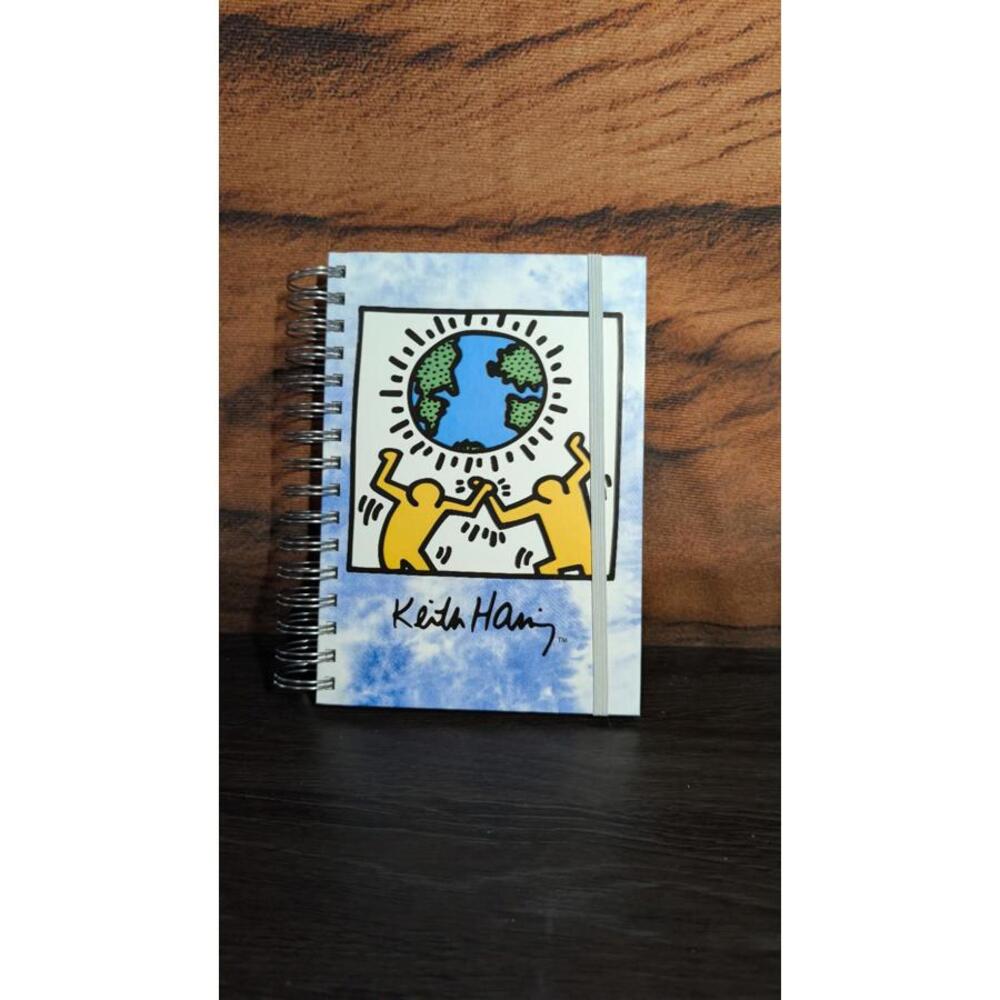 Brand New Keith Haring Journal Lined Spiral Note Book Diary Earth Day Notebook